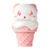 Peachy Bunny Ice Cream Cone Clitoral Suction Heating Vibrator