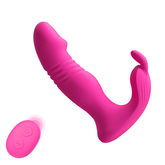 3 In 1 Bunny Wearable Thrusting G Spot Vibrator App Remote Control