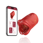 Penis Vibrator 2 in 1 APP Controlled Male Masturbator 9 Modes Lips Wrapping Waterproof