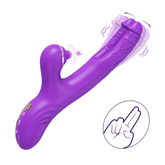 3 In 1 Clitoris Tapping Wiggling G Spot Dildo Vibrator