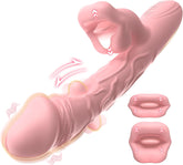 3 in 1 Rose Muncher Rabbit G Spot Vibrator with 6 Wiggling 7 Licking & 10 Vibrating Modes