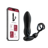 Starship Prostate Massager Vibrating Inflating Expanding Anal Toy with Dual Rings