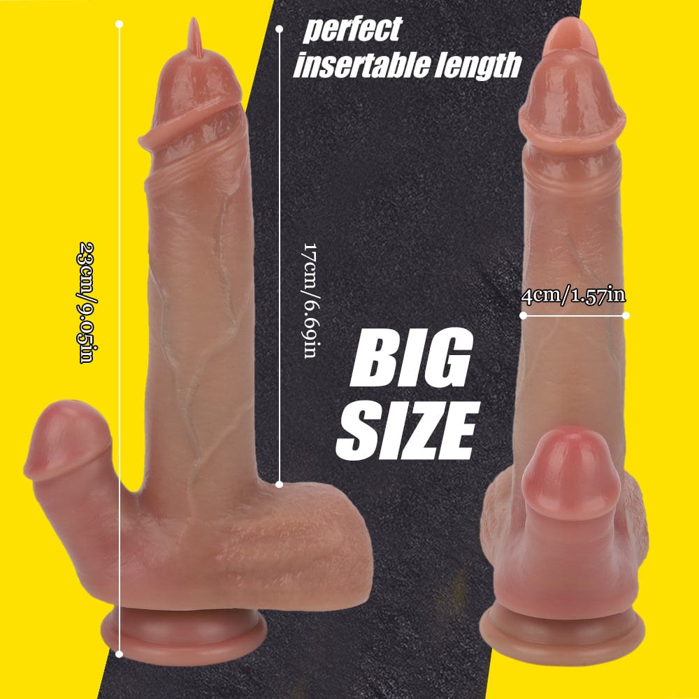 6.69‘’ Tongue Dick Strong Suction Cup Realistic Big Size Penis