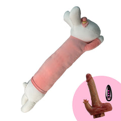Plush Dildo Machine Thrusting Licking Dildo Machine Sex Toy With Remote Control