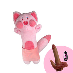 Plush Dildo Machine Thrusting Licking Dildo Machine Sex Toy With Remote Control