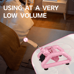 Pink Wire-controlled Telescopic Silent Dildo Machine