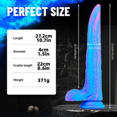 Deer Whip Colorful Big Dildo With Suction Cup
