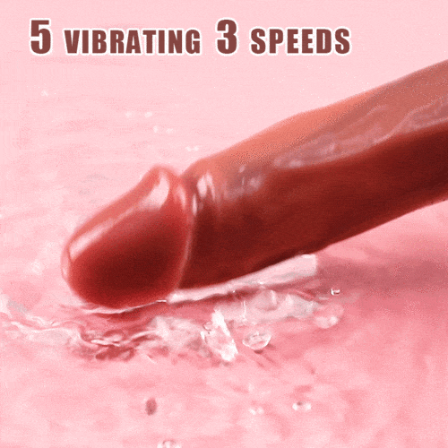 8.9‘’ 5 Beads Rotating Swing 8 Vibrating Dildo remote control