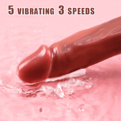 8.9‘’ 5 Beads Rotating Swing 8 Vibrating Dildo remote control