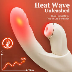 4 In 1 Thrusting Sucking Heating G-spot Vibrators