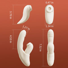 4 In 1 Thrusting Sucking Heating G-spot Vibrators