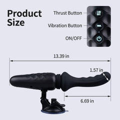 Dark Knight - 13.39In Powerful Vibrating Auto Thrusting Dildo Machine