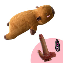 Plush Dildo Machine Thrusting Licking Dildo Machine Sex Toy With Remote Control