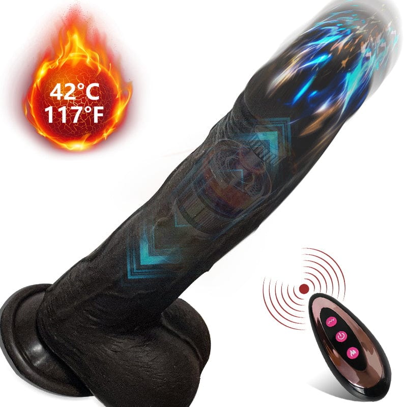 6.6‘’ Vibrating Thrusting Swing Thick Long Lifelike Dildo With Remote Control