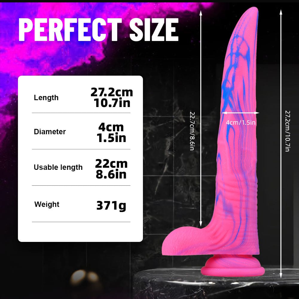 Deer Whip Colorful Big Dildo With Suction Cup
