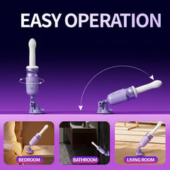 Pure Moon 7 Thrusting Heating Dildo Machine G Spot Vibrator With APP Control