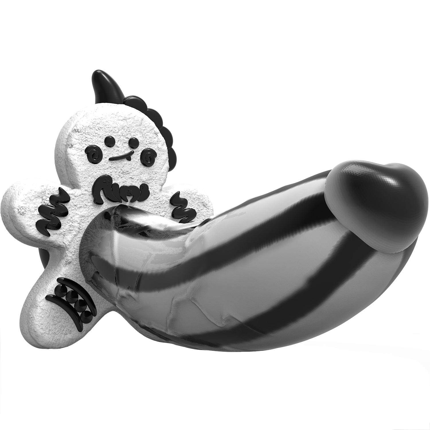 7.08‘’ AIMITEX Gingerbread Man Dildo Suction Cup Manual Masturbator