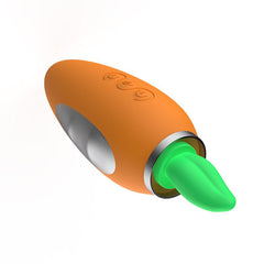 Carrot Vibration Automatic Heating Sucking Tongue Licker Pluggable