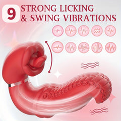 Octopus Tongue Licking Swing Clitoris G Spot Vibrator