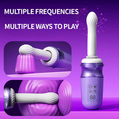Pure Moon 7 Thrusting Heating Dildo Machine G Spot Vibrator With APP Control