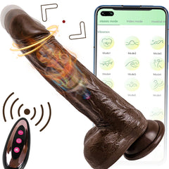 6.6‘’ Vibrating Thrusting Swing Thick Long Lifelike Dildo With Remote Control