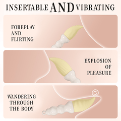 Cutie Pen Pendant Vibrator With Chain