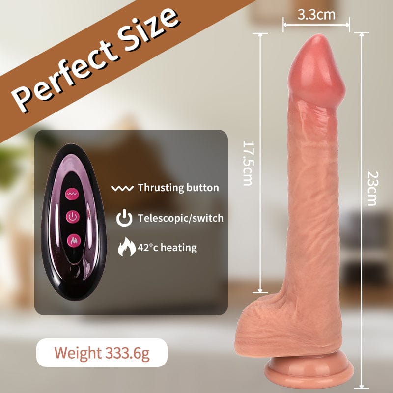 6.89‘’ Perfect Simulation Dick Powerful Thrusting Vibrating Penis