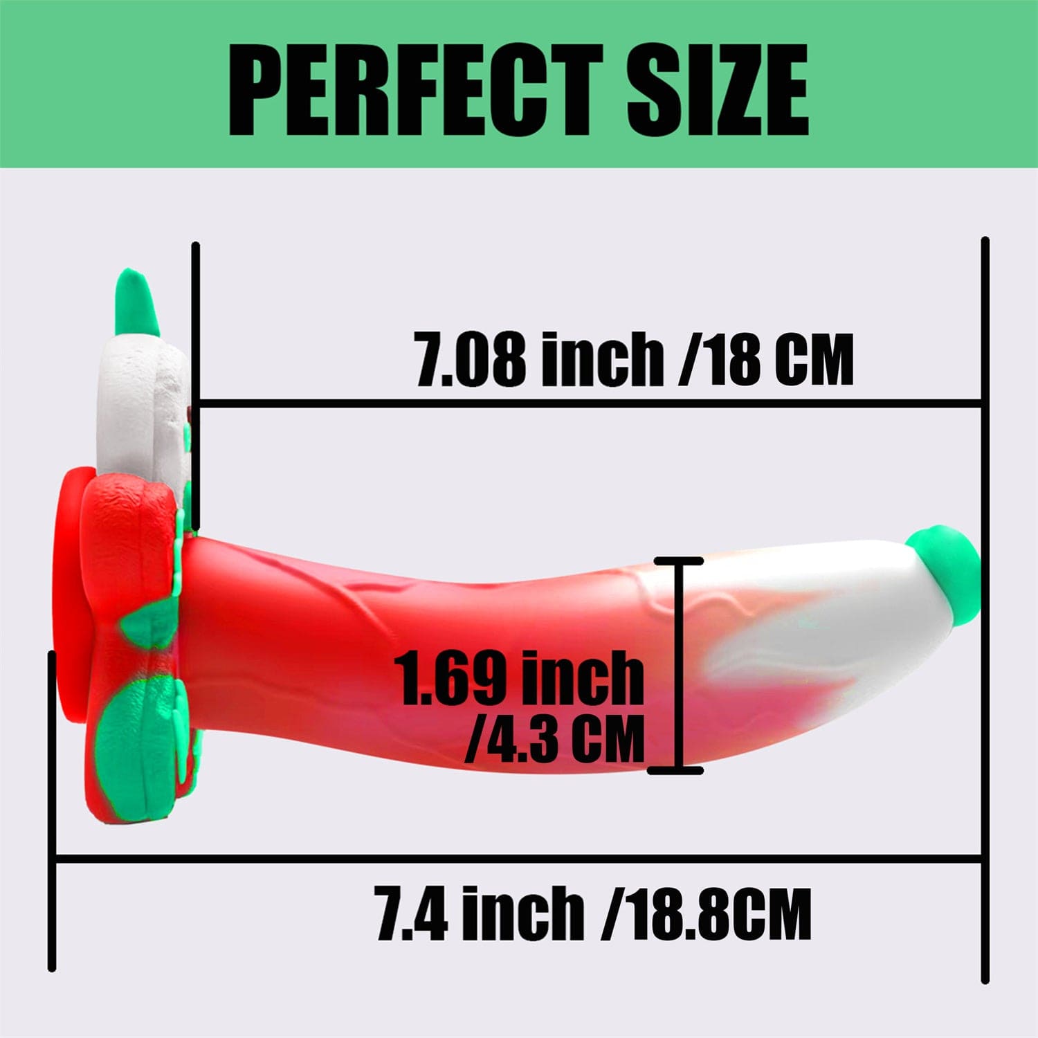 7.08‘’ AIMITEX Gingerbread Man Dildo Suction Cup Manual Masturbator