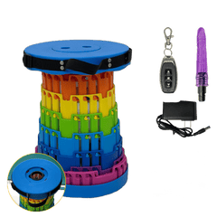 TOYHEERG Rainbow Chair Sex Dildo Machine Outdoor Stimulation