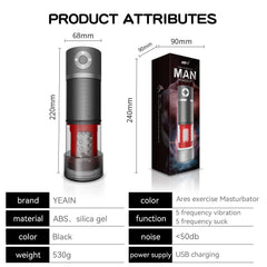 Male Automatic Telescopic Rotation Masturbation Cup