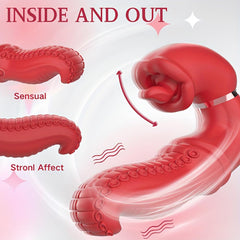 Octopus Tongue Licking Swing Clitoris G Spot Vibrator