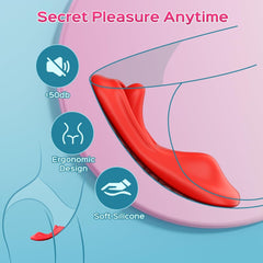 Tongue Wearable Clitoral Stimulation Vibrator with Remote & APP Control