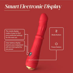 3 In 1 Steel Ball Sliding Heating Clitoral G-Spot Vibrators