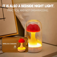Mushroom Clitoral Sucking Stimulation Vibrator With Luminous Dust Cover