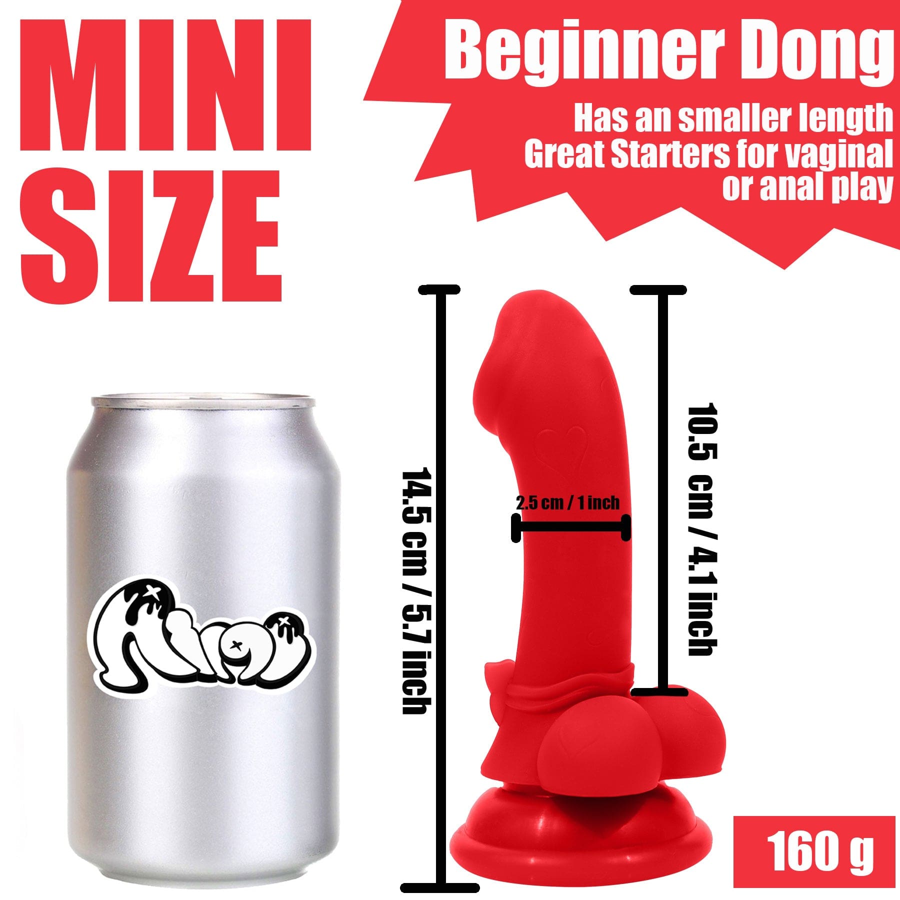 4.1‘’ AIMITEX Mini Bowknot Cute Dildo Female Masturbator