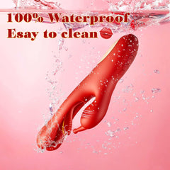 3 IN 1 Rabbit Flapping G Spot Clitoral stimulation Vibrator