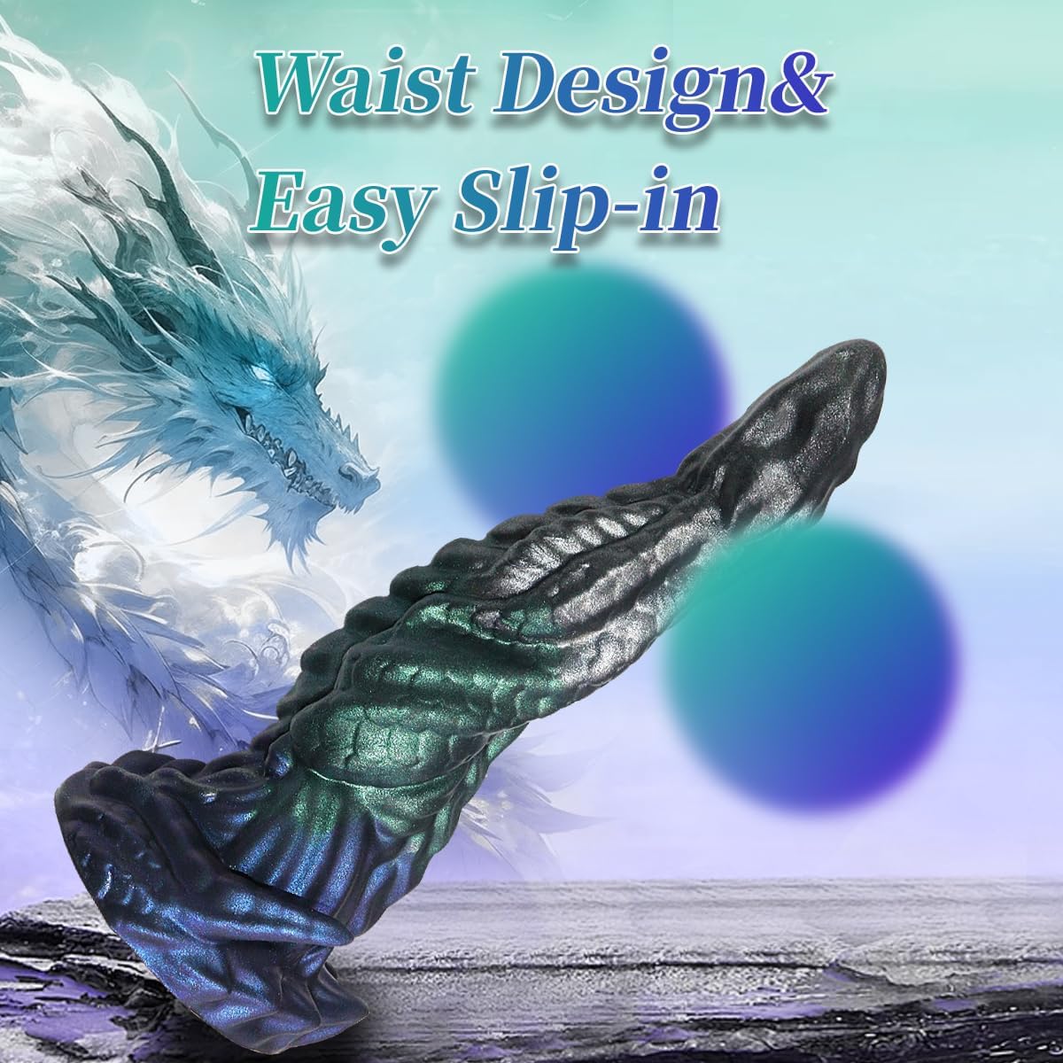 7.48‘’ Dragon Dildo Knot Monster Huge Anal Dildo with Suction Cup