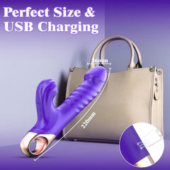 APP-Controlled 9 Pulsing Thrusting Rabbit G Spot Vibrator