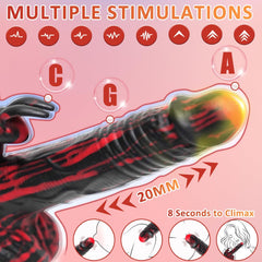 8.26In Rabbit Thrusting Rotation Non-Realistic Dildo Clit G-Spot Vibrator