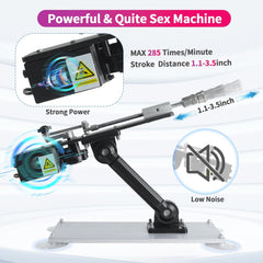2-In-1 Handheld Automatic Thrusting Sex Machine Remote Control Sex Toy