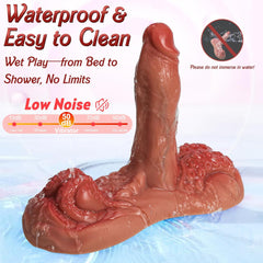 4 in 1 Sit and Ride Monster Dildo Vibrator with Remote Control