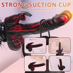 8.26In Rabbit Thrusting Rotation Non-Realistic Dildo Clit G-Spot Vibrator