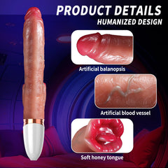 6.29‘’ Realistic Dildos G Spot Vibrator Thrusting Vibrator Dildo