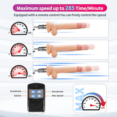 2-In-1 Handheld Automatic Thrusting Sex Machine Remote Control Sex Toy