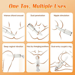 Honey 7 Thrusting Heating Sex Machine Vibrator with Sucker
