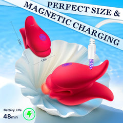Mouth-shaped Nipple Clamps Stimulator with APP Remote Control