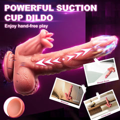 7.4‘’ Snake Warrior Thrusting Rotation Swinging Dildo Vibrator With Remote