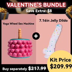 [Hot Pick] Save $8 - Yoga Wheel Sex Machine & 7.16in Jelly Dildo