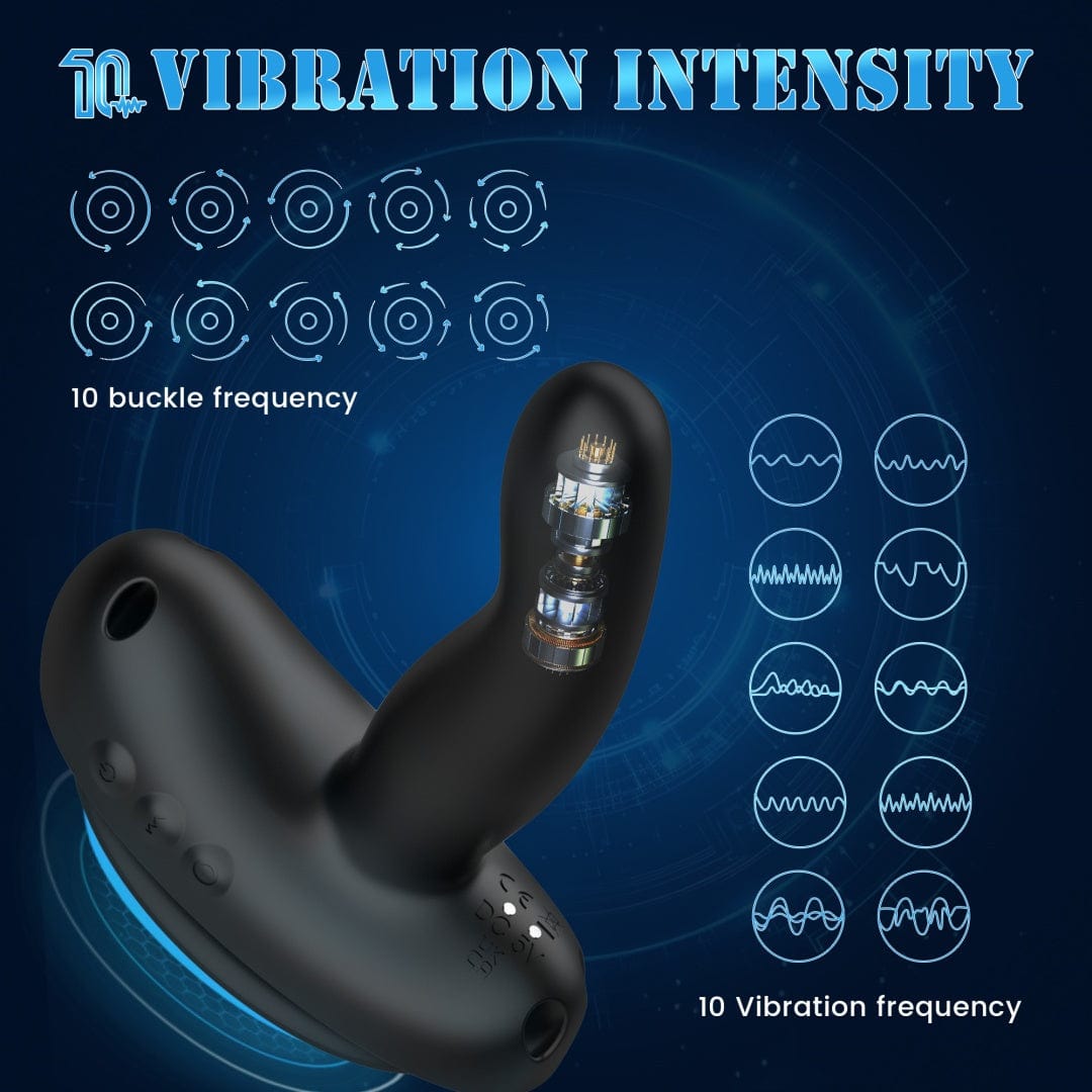 5.27‘’ Mini Saddle G Spot Prostate Vibrator With Suction Cup & Panty