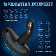 5.27‘’ Mini Saddle G Spot Prostate Vibrator With Suction Cup & Panty